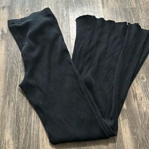 Aerie Kick-It Ribbed high waisted Super Flare Pant